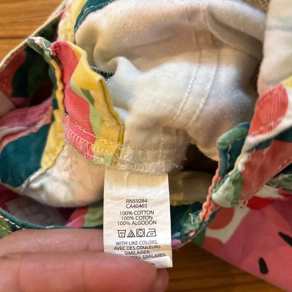 The Children's Place Shortalls Kids Multi Color Fruit Print Summer SIZE 2T